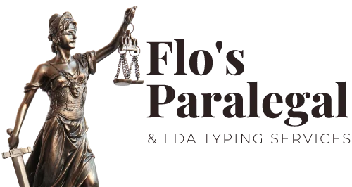 flos paralegal and LDA Typing services